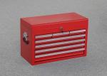 26" Professional Red Metal Top Tool Chest With 7 Drawers + 2 Handles To Store