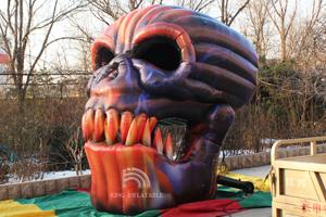 Wholesale Giant Inflatable Skull Entrance Halloween Decoration Inflatable Devil Skeleton Skull Head For Club Party from china suppliers