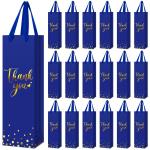 Custom Printed Kraft Paper Wine Bottle Gift Shopping Bag with Hand Length Handle