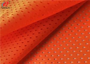 Wholesale Flameproof Fluorescent Mesh Material Fabric Orange Polyester Fabric For Safety Vests from china suppliers