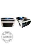 Adjustable angle LCD advertising display , office tea table desk kiosk