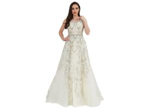 Wholesale Middle Eastern Wedding Bridesmaid Dresses / Illusion Back Long Evening Gowns from china suppliers