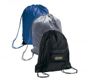 Wholesale Black / Blu / Grey Promotional Gift Bags Polyester Drawstring Backpack from china suppliers