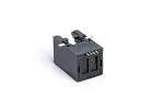 FR52 SMT Black Plastic 4 Pin RJ11 Female Connector Tab Down TM56S211SXX41