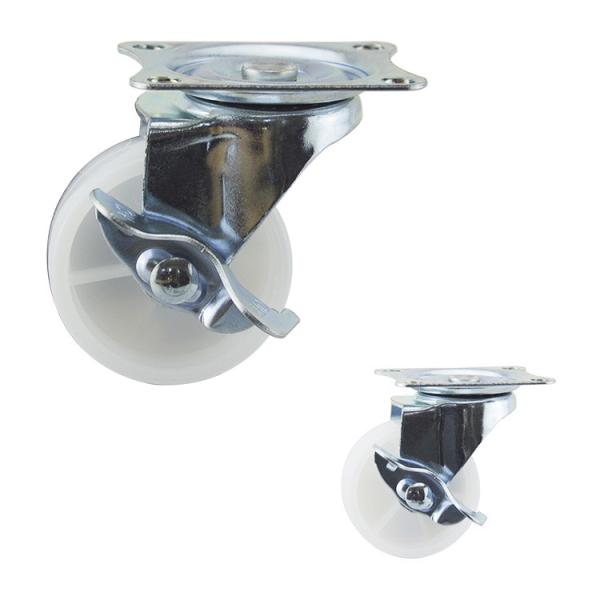 2 Inch Solid Wheel Light Duty Casters Plastic Swivel Small Size Caster Wheels