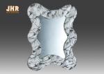 Irregular Marbling Fiberglass Furniture Decorative Marble Framed Wall Mirror