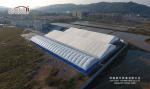 Thermo Roof Polygon Steel Industrial Storage Tents With Sandwich Hard Wall