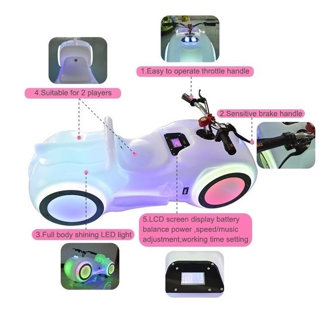 Remote Control Music Adults Prince Moto Ride Machine