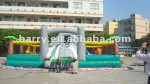 Wholesale 680g/cm2 Inflatable Amusement Park Child Funny Combo Bouncer Slide from china suppliers