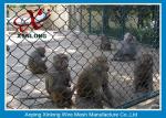 PVC Coated Chain Link Fence For Building Site / Courtyard / Park