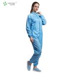 Pharmaceutical industry cleanroom anti static esd coverall jumpsuit autoclavable
