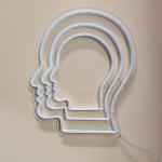 Cuttable Warm White Brain RGB Neon Sign 13.7in Silica Gel Neon Light