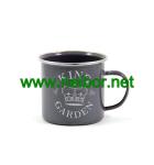 custom order metal enamel garden mug tin cup 350ml