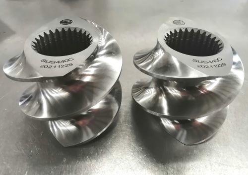 Model120 Standard 440C Stainless Steel Twin Screw Extruder Machine Segments