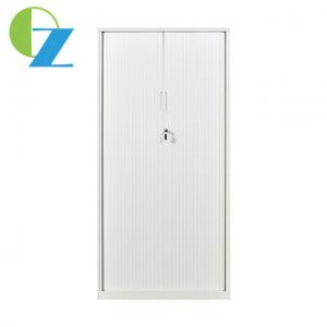 China Tambour Door Steel Office Cupboard Space Savers With Sliding Mechanisms on sale