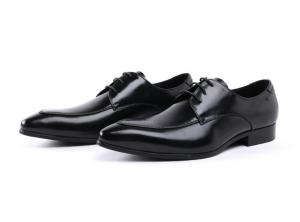 Wholesale Embossing Design Patent Leather Black Dress Shoes , Lace Up Dress Shoes from china suppliers
