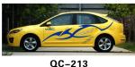 PVC Custom UV offset printing Car Body Sticker QC-213J