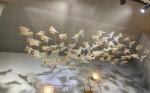 Indoor Decoration Chandelier Hotel Villa Staircase Glass LED Pendant Light