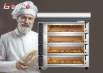 1.2mm Commercial Bakery Kitchen Equipment Touch Screen Oven With Cabinet 8 Trays