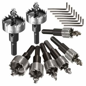 China 8pcs HSS Hole Saw Drill Bit Set For Metal , High Speed Steel HSS Hole Cutter on sale