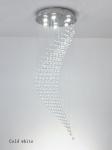 Crystal Modern Chandelier Single Spiral Ladder Foyer Chandelier crystal led