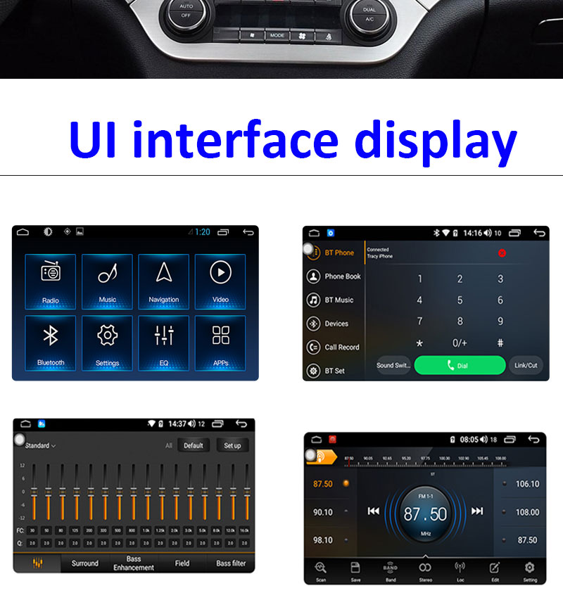 Ouchuangbo car radio gps stereo for Dongfeng DFSK Glory 580 2019-2021 DAB head unit 12GB support 360 degree