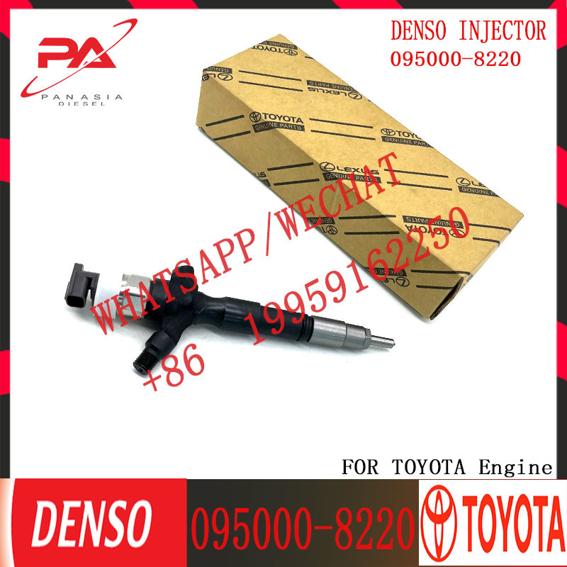 Common Rail Injector 23670-09070 Genuine Fuel Injector 23670-0L020 095000-8220 For Toyota Hilux 1KD-FTV OEM Auto Parts