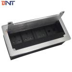 aluminum alloy office desk plug socket/ desktop cable grommet rj45 built in