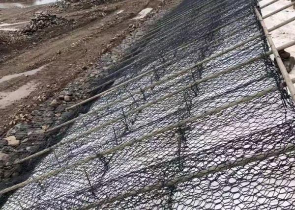 3.7mm Zinc Aluminum Alloy Heavy Hexagonal Wire Netting Gabion Mesh 100x150mm