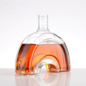 Wholesale 700ml 750ml Super Flint Liquor Bottle Vodka Whisky Glass Bottle With Lid Top Choice from china suppliers