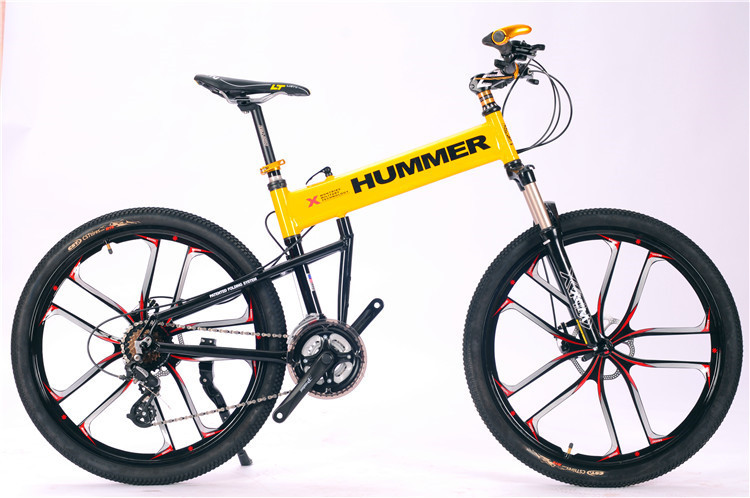 High grade OEM customized logo Shimano M610 aluminium alloy folding mountain bicycle for travel