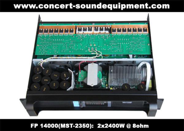 FP 14000 2 x 2400W Concert Sound Equipment , 2 Channel High Stability Switching