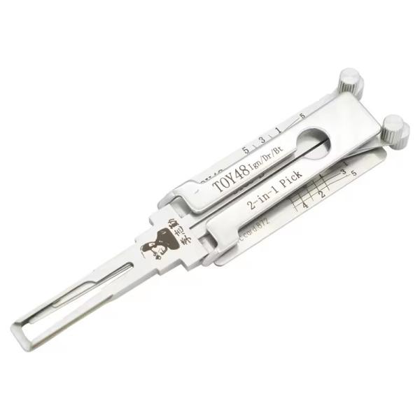 High Quality Locksmith Tool Toy48 Car Lishi 2 In 1 Reader Locksmith Tool Auto