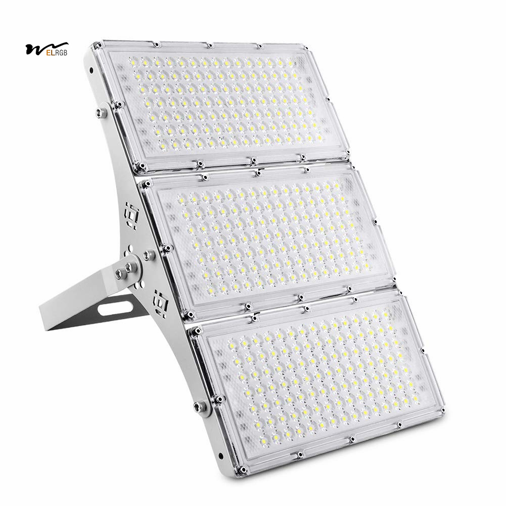 LED Flood Light for Outdoor Fields 100W 200W 300W 44000LM 6500K IP67 Waterproof Cool White