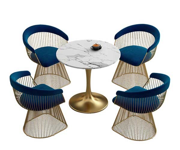 VIP White Black Metal Mesh Dining Chairs Outdoor Luxury Lounge Waiting Room