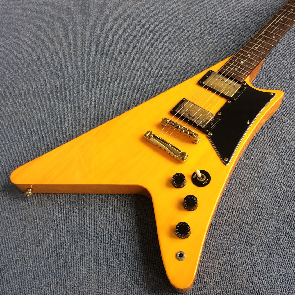Custom V style electric guitar, rosewood fingerboard , Chrome hardware