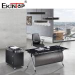 Modern Rectangle Executive Glass Desk Office Computer Desk Furniture