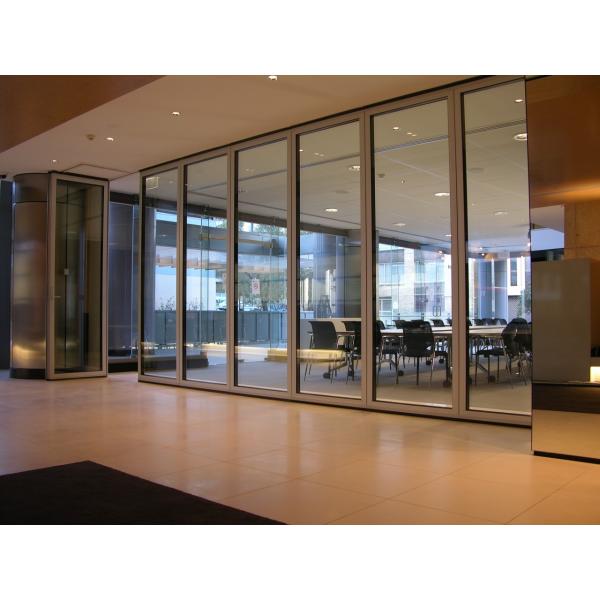 Office Partition Aluminum Frame Around Glass Partition Wall Installation Useful Well Done