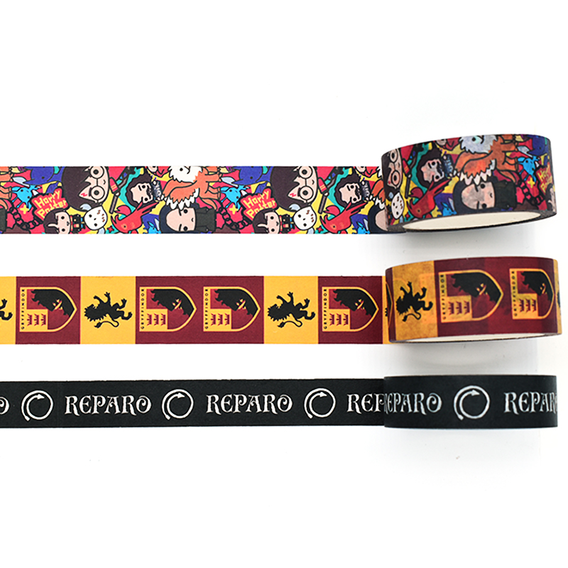 Custom Print Colored Decoration Adhesive Paper Waterproof Masking Washi Tapes