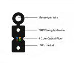 Outdoor Fiber Single Mode G. 657A1 G. 657A2 Fibre Optic FTTH Drop Cable