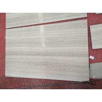 China White grey wooden grain natural marble tile and slab for sale