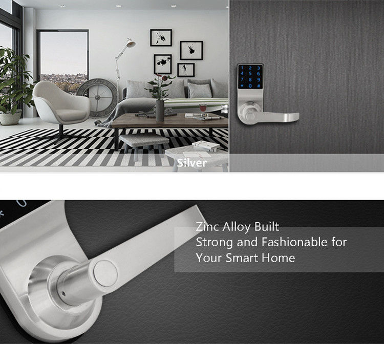 Digital Electronic Keypad Door Lock Code Card Remote Control Elgant Acrylic Touch Screen