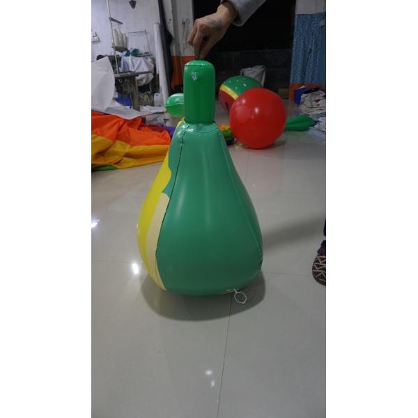 3ft Inflatable Pear Fruit Shaped Balloons With Screen Printing EN71 ASTM