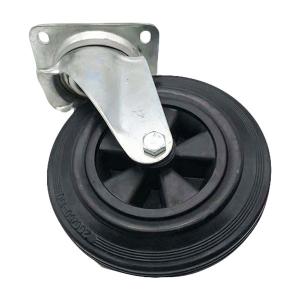 Wholesale 200mm 8 Inch Rubber Caster Without Brake Garbage Can from china suppliers