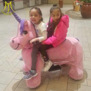 Wholesale Hansel indoor playground walking battery operated ride on plush toy horse from china suppliers