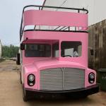Double Deck Luxury Truck Trailer for Fast Food Snacks Beverages Ice Cream and