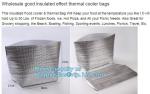 Reusable aluminium foil thermal insulation material cooler bag foPromotional