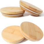 Multicolor 10 Oz Frosted Candle Jars With Bamboo Lids Household
