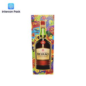 Wholesale 4.76x 4.76x16.65 Inch Single Wine Bottle Cardboard Box Matte PE Film CMYK Color from china suppliers