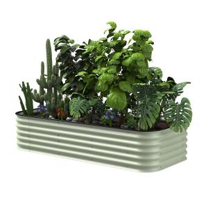 Wholesale Outdoor 6.5*3.5*1.5 Ft Metal Oval Garden Bed Galvanised Garden Beds Ruggedized from china suppliers